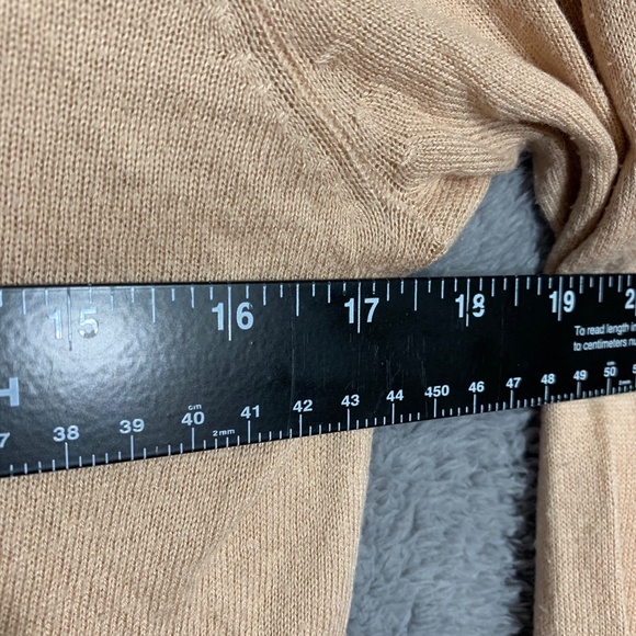 H&M Women’s Beige Cardigan Longline Button Front Pockets Rayon Cotton Blend Size - Picture 2 of 8